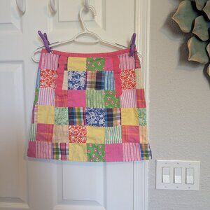 VINTAGE Lilly Pulitzer Patchwork Mini Skirt | S | Multi | Cotton | EVC